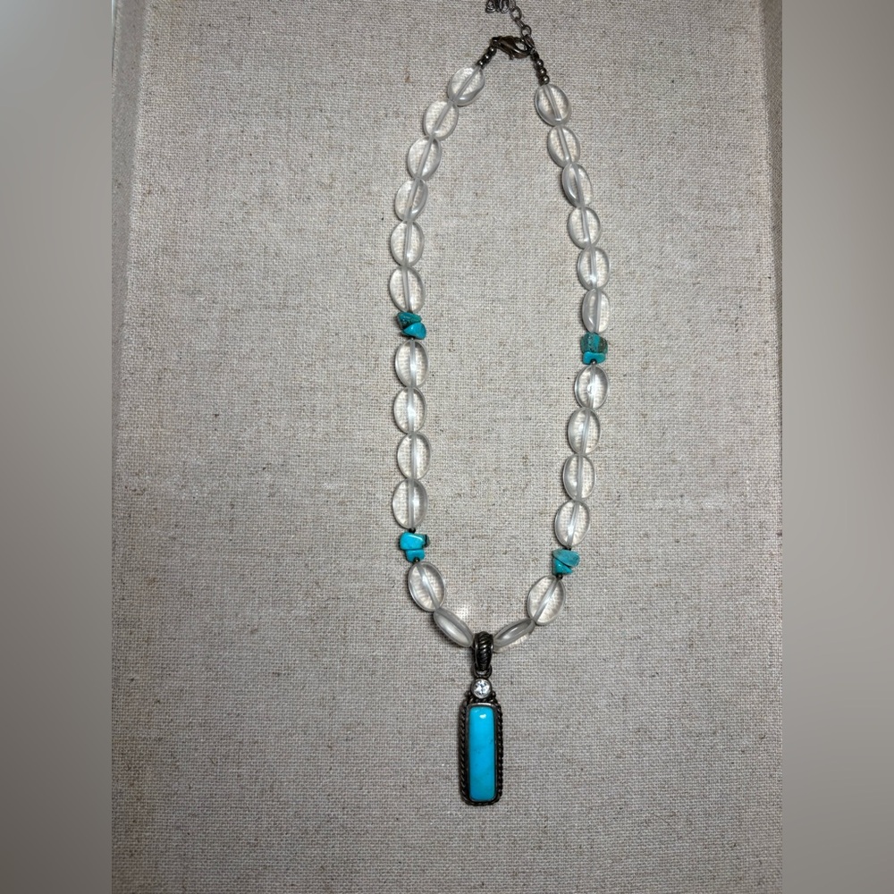 Barse | Vintage Sterling Silver w/ Turquoise and Quartz Beading/Pendant